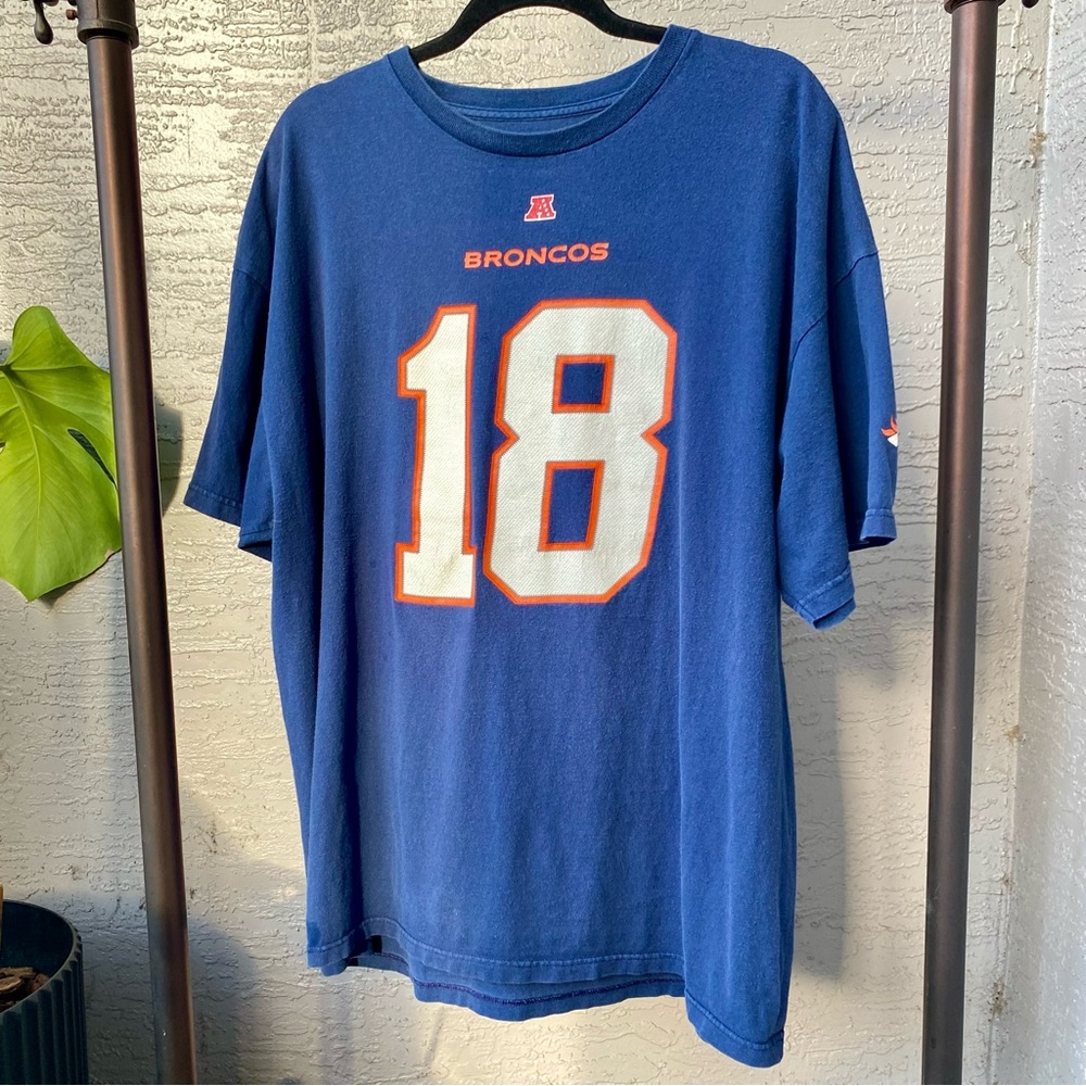 Men’s Denver Bronco Peyton Manning NFL tee shirt. Pre owned. Size  2XL